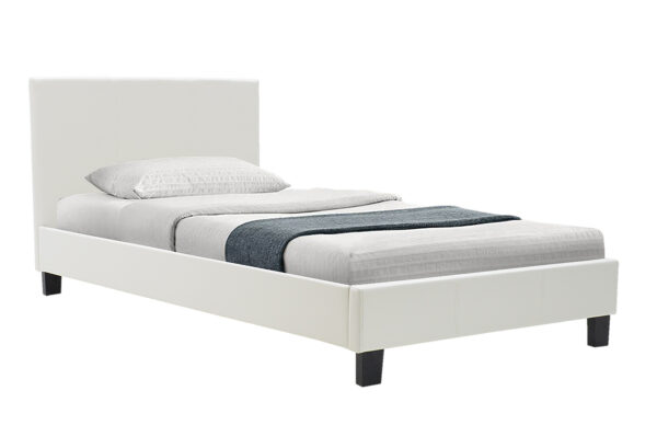 Bed Nevil pakoworld PU white matte 100x200 006-000012