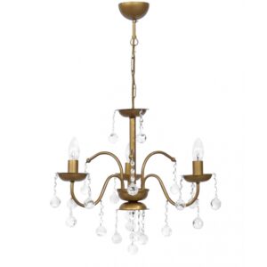 BISTRO/3L GOLD MAT ΠΟΛΥΦΩΤΟ Ε/14 ΚΕΡΙ ΜΕ ΚΡΥΣΤΑΛΛΑ Heronia - 01-0313