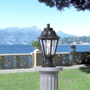 FUMAGALLI ΚΟΛΩΝΑΚΙ ΔΑΠΕΔΟΥ MIKROLOT ANNA ΜΑΥΡΟ ΕΞΑΓΩΝΟ 220x385mm Ε27 EUROLAMP - 145-26002