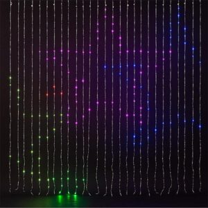 ΚΟΥΡΤΙΝΑ, 756 SMART MINI LED, 5V ΜΕΤΑΣΧΗΜΑΤΙΣΤΗΣ,  ΕΛΕΓΧΟΣ ΠΡΟΓΡΑΜΜΑΤΟΣ ΜΕ ΕΦΑΡΜΟΓΗ, ΔΙΑΦΑΝΟ ΚΑΛΩΔΙΟ ΠΛΑΚΕ, RGBW LED, ΠΡΟΕΚΤΑΣΗ ΠΑΡΟΧΗΣ 5m, 200x200cm, IP44 EUROLAMP - 600-11782