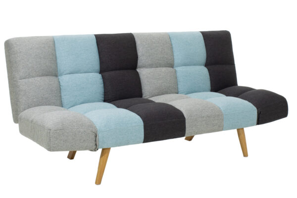 3 seater sofa-bed Freddo pakoworld fabric multicolored 182x81x84 cm 024-000005