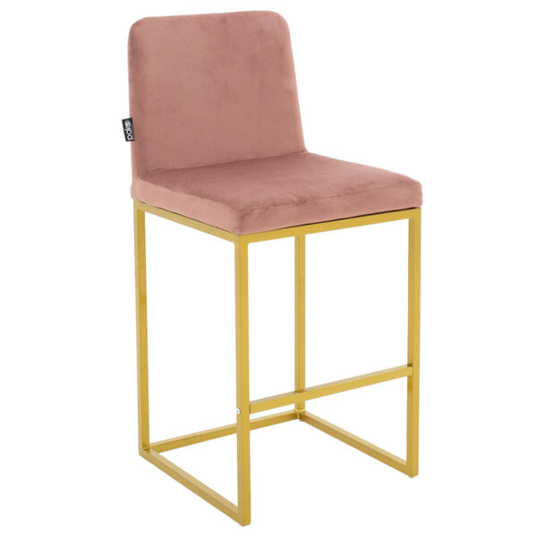 Bar Stool Hydro metal golden legs-velvet rotten apple 029-000183