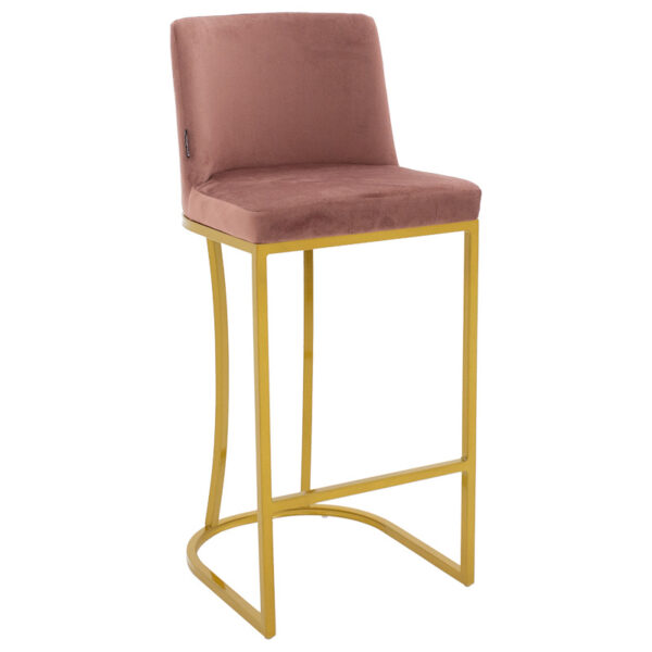 Bar Stool Impartial metal golden legs-velvet rotten apple 029-000193