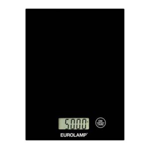 ΨΗΦΙΑΚΗ ΖΥΓΑΡΙΑ ΚΟΥΖΙΝΑΣ ΓΥΑΛΙΝΗ ΜΑΥΡΗ EUROLAMP - 300-70038