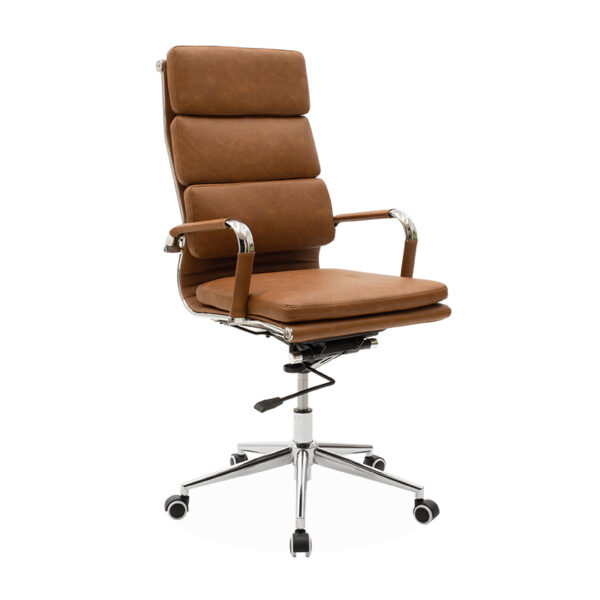 Manager office chair Tokyo pakoworld with pu brown tabac antique colour 033-000012