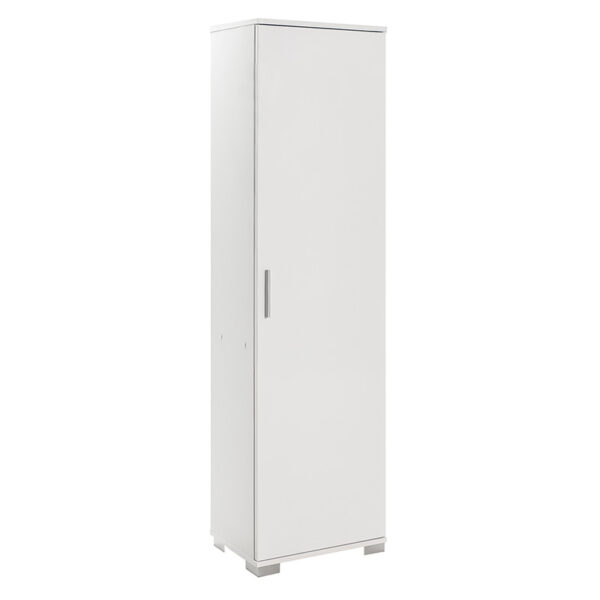 Multipurpose cabinet Chad1 pakoworld  white gloss 45x32x169cm 039-000154