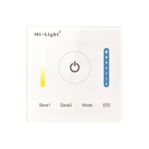 DIMMER ΧΩΝΕΥΤΟ ΓΙΑ ΤΑΙΝΙΑ LED CCT 15A 2 ΚΑΝΑΛΙΑ DC12V/180W 24V/360W EUROLAMP 147-70621