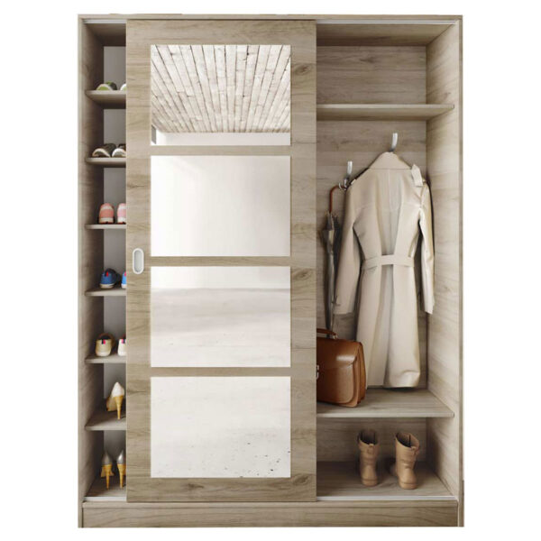 Shoe cabinet Zephyr pakoworld 21 pairs sonoma 150x38.5x201cm 043-000117