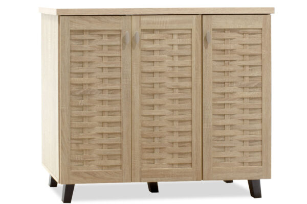 Shoe cabinet MANTAM pakoworld 16 pairs sonoma 115.5x40x92cm 049-000004