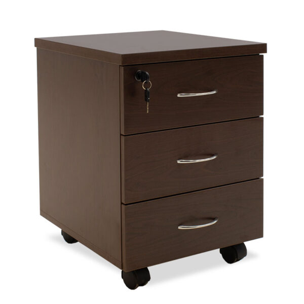 Mobile drawer Amazon pakoworld walnut 39x47x52,5cm 069-000038