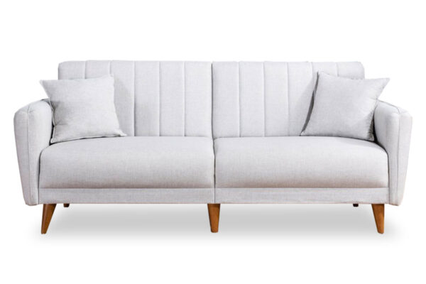 3 seater sofa-bedPWF-0178 fabric cream color 202x80x85cm 071-000450