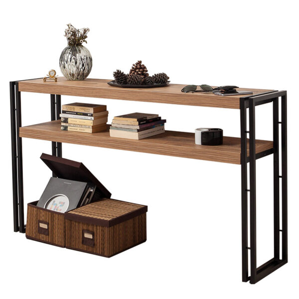 Console PWF-0241 pakoworld in pine - black color 140x35x80cm 071-000587