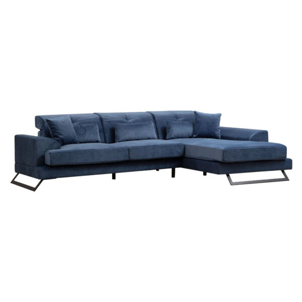Corner sofa PWF-0575 pakoworld left corner fabric blue 308/190x92cm 071-001415
