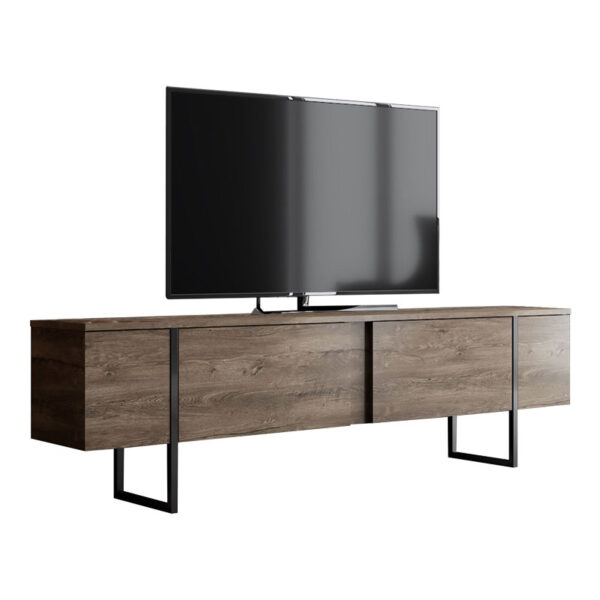 TV stand PWF-0626 pakoworld walnut-black color 180x30x50cm 071-001494