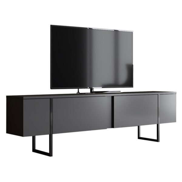 TV stand PWF-0626 pakoworld anthracite-black color 180x30x50cm 071-001496