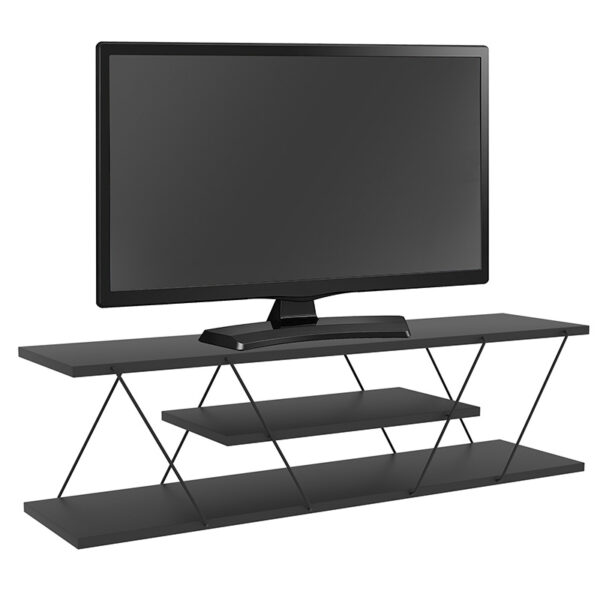 Tv stand TARS pakoworld in colour anthracite 120x30x33cm 071-001523