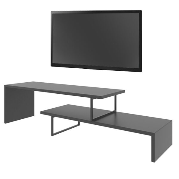Tv stand Ferocity pakoworld in colour anthracite 120x30x45cm 071-001530