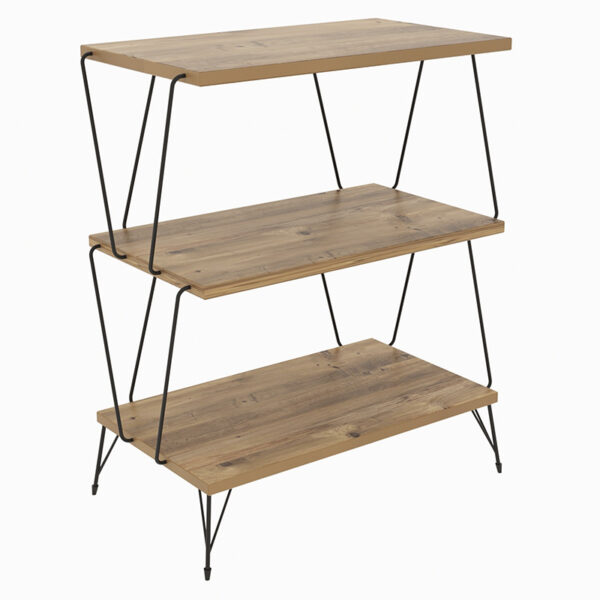 Side table TARS pakoworld natural-walnut 48x31x78cm 071-001537