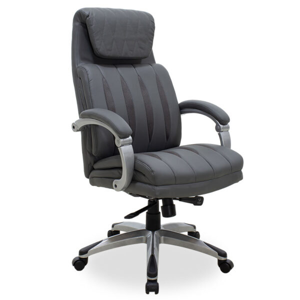 Manager office chair Imperial pakoworld with PU in grey colour 076-000003