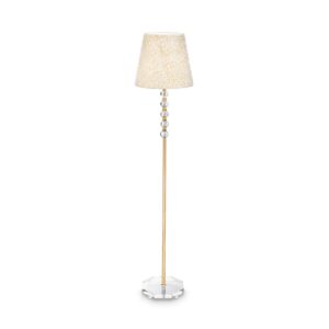 IDEAL LUX Φωτιστικό Δαπέδου QUEEN 1xE27 Χρυσού Χρώματος - 077765