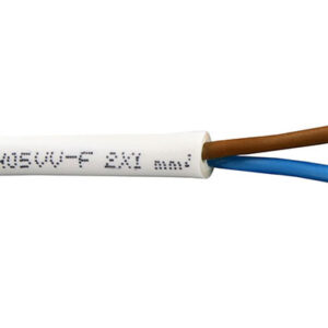 Καλώδιο Εύκαμπτο H05VV-F Λευκό 2x1mm² - 150-13102