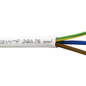 Καλώδιο Εύκαμπτο H05VV-F Λευκό 3x0.75mm² - 150-13106