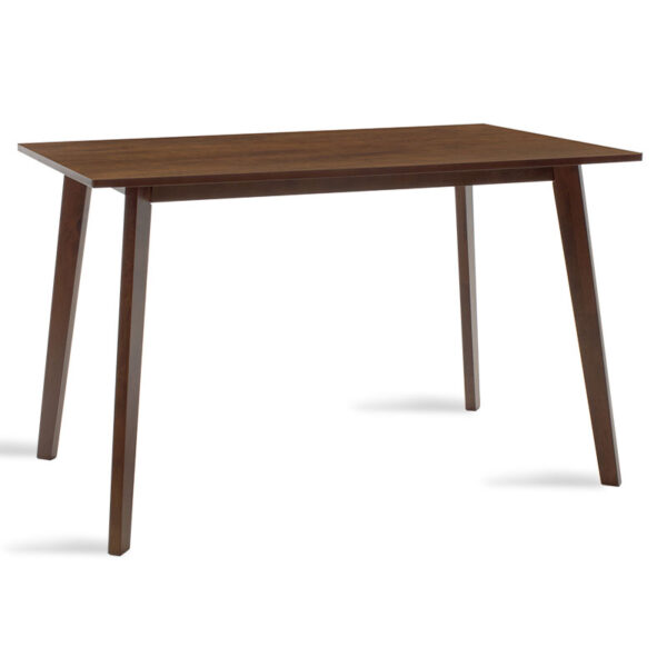 Dining table Benson pakoworld mdf - venner in walnut color 120x75x75cm 097-000003