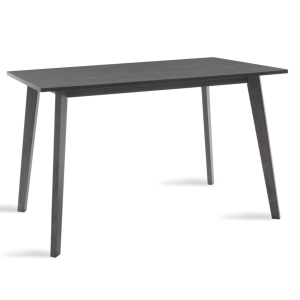 Dining table Benson pakoworld mdf - venner in rustic grey color 120x75x75cm 097-000004