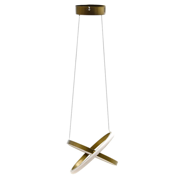 Ceiling light PWL-1182 pakoworld LED 3000K in golden color D25x70cm 099-000184