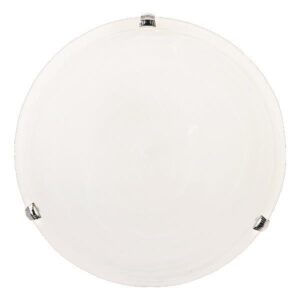 ΠΛΑΦΟΝΙΕΡΑ ΤΟΙΧΟΥ "ERIS" Φ30 Ε27 ΛΕΥΚΟ/ ΝΙΚΕΛ EUROLAMP 145-22411