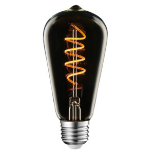 ΛΑΜΠΑ LED SPIRAL FILAMENT ΤΙΤΑΝΙΟ ST64 4W E27 1800K/DEC 220-240V 200lm 360° DIMMABLE UNIVRSE - 1-U007245
