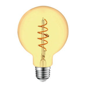 ΛΑΜΠΑ LED SPIRAL FILAMENT ΜΕΛΙ G95 4W E27 2200K 220-240V 300lm 360° DIMMABLE UNIVRSE - 1-U007252
