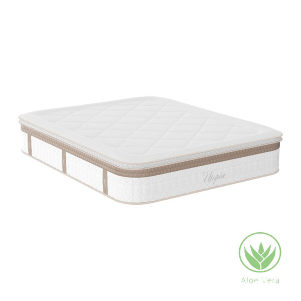 Utopia pakoworld pocket spring mattress with aloe vera top layer 30-32cm 160x200cm 100-000018