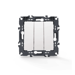 PRIME ΔΙΑΚΟΠΤΗΣ ΤΡΙΠΛΟΣ ΑΠΛΟΣ ΜΕ ΒΙΔΑ 1+1+1P 10AX 250VAC IP20 ΛΕΥΚΟΣ ACA - 1000110501