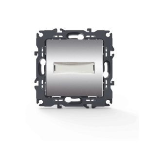 PRIME ΜΠΟΥΤΟΝ ΕΠΙΓΡΑΦΗΣ & LED ΛΥΧΝΙΑ (12VAC) ΜΕ ΚΛΙΠ 1P 10A 250VAC IP20 MAT ΑΛΟΥΜΙΝΙΟ ACA - 1000112103