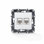 PRIME ΠΡΙΖΑ ΔΙΚΤΥΟΥ 2xRJ45 CAT6 UTP IP20 ΛΕΥΚΗ ACA - 1000113301