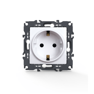 PRIME ΠΡΙΖΑ ΣΟΥΚΟ ΑΣΦΑΛΕΙΑΣ 1x2P+E 16A 250VAC IP20  ΛΕΥΚΗ ACA - 1000116001