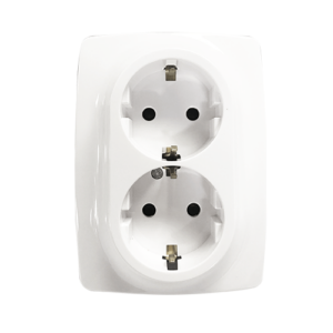 PRIME ΠΡΙΖΑ ΣΟΥΚΟ ΑΣΦΑΛΕΙΑΣ 2x2P+E 16A 250VAC IP20  ΛΕΥΚΗ ACA - 1000116201