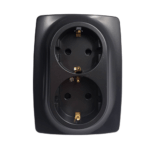 PRIME ΠΡΙΖΑ ΣΟΥΚΟ ΑΣΦΑΛΕΙΑΣ 2x2P+E 16A 250VAC IP20 MAT ΑΝΘΡΑΚΙ ACA - 1000116205