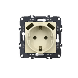 PRIME ΠΡΙΖΑ ΣΟΥΚΟ ΑΣΦΑΛΕΙΑΣ 1x2P+E 16A 250VAC & 2 USB 5VDC 3.1A IP20 ΙΒΟΥΑΡ ACA - 1000116302
