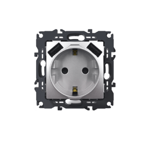 PRIME ΠΡΙΖΑ ΣΟΥΚΟ ΑΣΦΑΛΕΙΑΣ 1x2P+E 16A 250VAC & 2 USB 5VDC 3.1A IP20 MAT ΑΛΟΥΜΙΝΙΟ ACA - 1000116303
