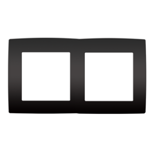 PRIME ΠΛΑΙΣΙΟ 2 ΘΕΣΕΩΝ IP20 MAT ΑΝΘΡΑΚΙ ACA - 1000119105