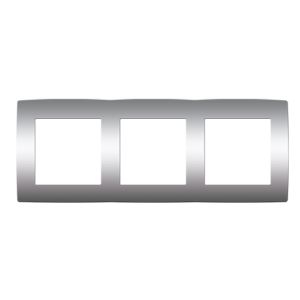 PRIME ΠΛΑΙΣΙΟ 3 ΘΕΣΕΩΝ IP20 MAT ΑΛΟΥΜΙΝΙΟ ACA - 1000119203
