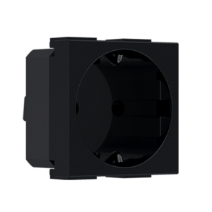 ^ MODYS ΠΡΙΖΑ ΣΟΥΚΟ ΑΣΦΑΛΕΙΑΣ ΜΑΥΡΗ ΜΑΤ  2 ΣΤ. 2P+E 16A 250VAC IP20 ACA - 10101312310