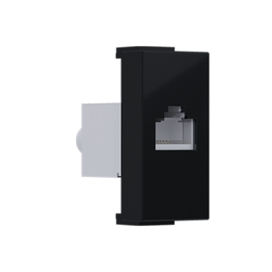 ^ MODYS ΠΡΙΖΑ ΔΙΚΤΥΟΥ ΜΑΥΡΗ ΜΑΤ 1 ΣΤ. RJ45 CAT.6 ΜΕ ΘΩΡΑΚΙΣΗ IP20 ACA - 10101312329