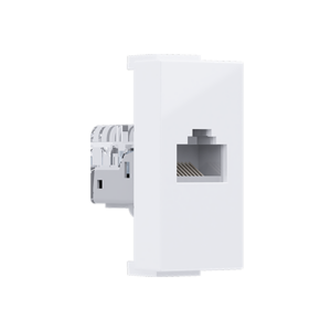 MODYS ΠΡΙΖΑ ΔΙΚΤΥΟΥ ΛΕΥΚΗ 1 ΣΤ. RJ45 CAT.5E ΧΩΡΙΣ ΘΩΡΑΚΙΣΗ IP20 ACA - 10101312431