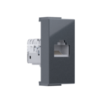MODYS ΠΡΙΖΑ ΔΙΚΤΥΟΥ ΑΝΘΡΑΚΙ  1 ΣΤ. RJ45 CAT.5E ΧΩΡΙΣ ΘΩΡΑΚΙΣΗ IP20 ACA - 10101312451