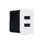 MODYS ΠΡΙΖΑ ΤΡΟΦΟΔΟΣΙΑΣ USB 1 ΣΤ. 2xUSB ΛΕΥΚΗ 5VDC 2X1.2A IP20 ACA - 10101412821