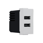 MODYS ΠΡΙΖΑ ΤΡΟΦΟΔΟΣΙΑΣ USB 1 ΣΤ. 2xUSB ΙΒΟΥΑΡ 5VDC 2X1.2A IP20 ACA - 10101412823
