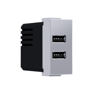 MODYS ΠΡΙΖΑ ΤΡΟΦΟΔΟΣΙΑΣ USB 1 ΣΤ. 2xUSB ΑΣΗΜΙ 5VDC 2X1.2A IP20 ACA - 10101412825